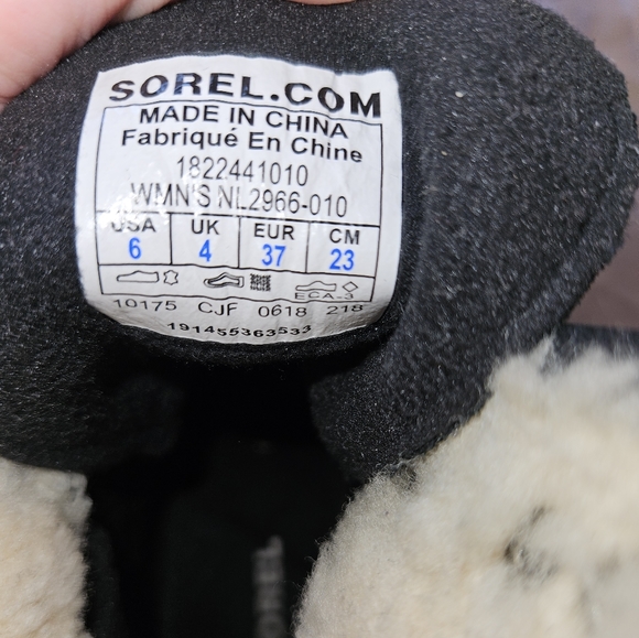 Sorel After Hours Wedge Mid Calf Boots, Black size 6 - Picture 5 of 7